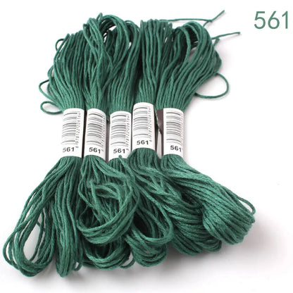 433---581--10 pcs cross-stitch  Embroidery Thread Floss Sewing Skeins Craft DIY Bracelet braided