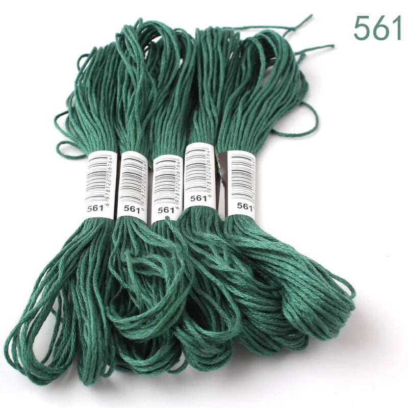 433---581--10 pcs cross-Stitchou  Embroidery Thread Floss Sewing Skeins Craft DIY Bracelet braided