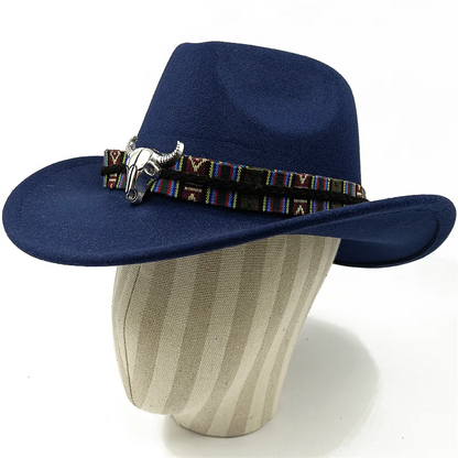 Chapeau de cowboy divers accessoires chapeau de cowboy monochrome en feutre chapeau d'extérieur homme et femme chapeau de cavalier chapeau femme