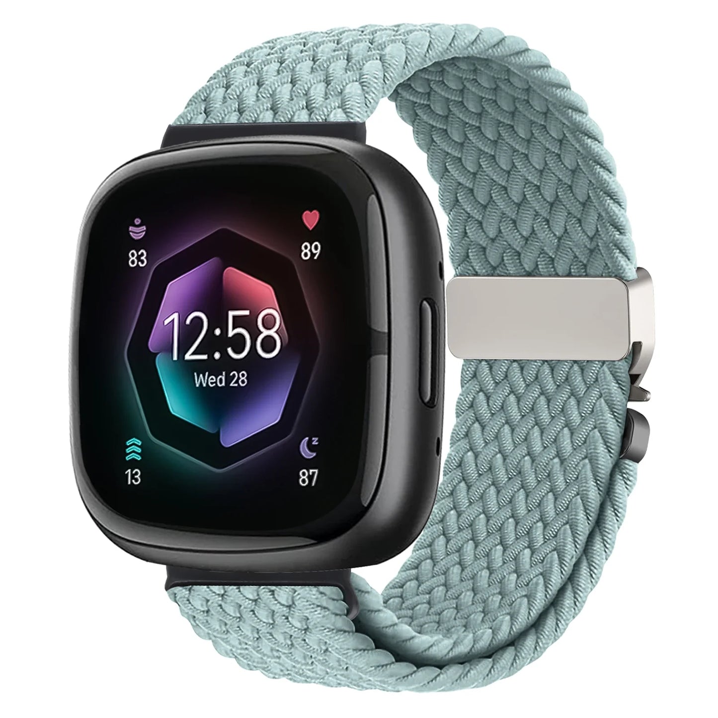 Parachute Braided Strap for Fitbit Versa 4 3 Sense 2 band Accessories replacment nylon correa Bracelet for Fitbit Versa 4 Strap