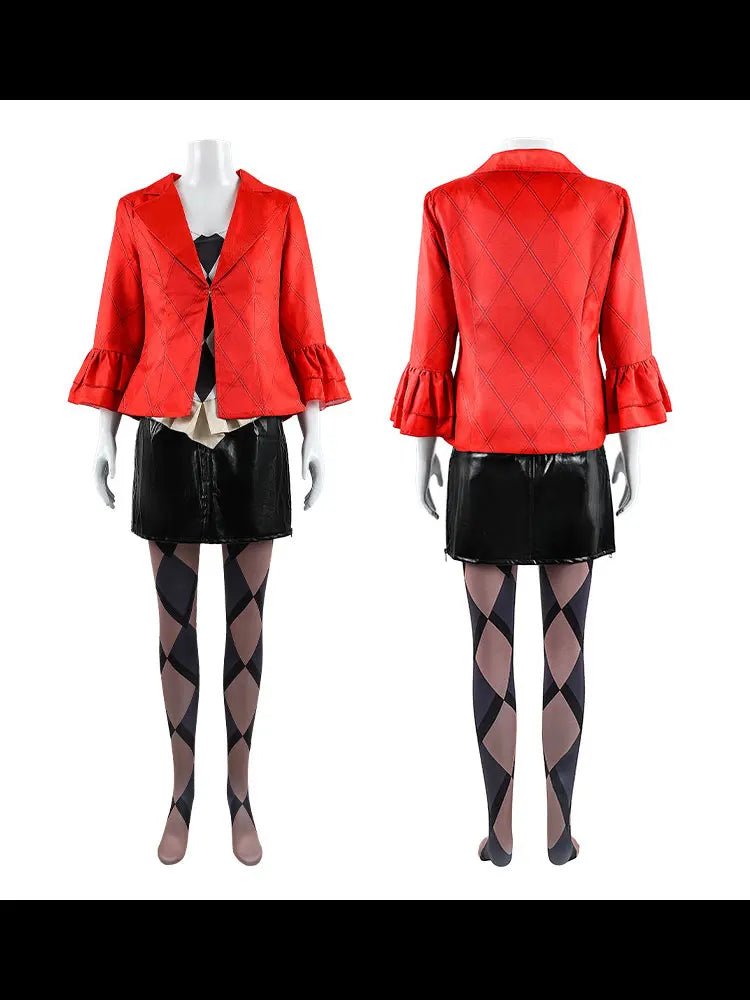 Clown 2cos costume, Little Ugly Girl cosplay costume, Halloween stage, festival performance costume