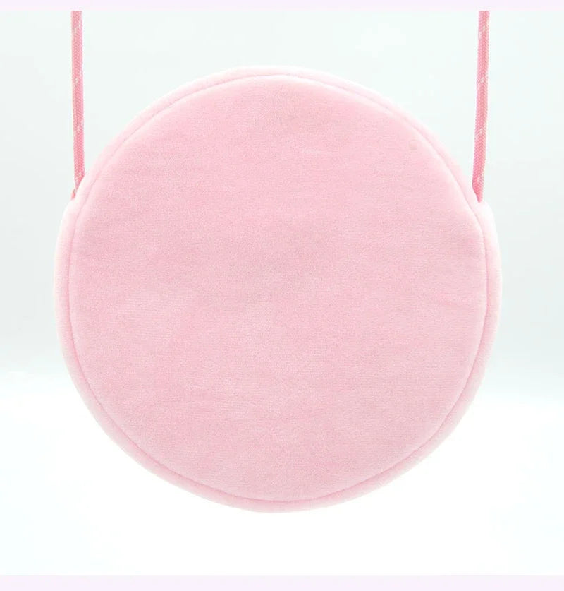 Peppa Pig Crossbody Bag Stereoscopic Doll Backpack Anime Knapsack Plush Coin Purse Toys George Round Pocketbook Children's Gifts