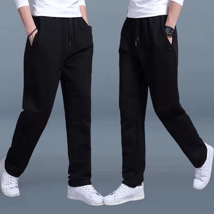 2024 New Men's Pants Autumn/Winter New Sport Jogging Trousers Fitness Loose Fit Clothing Solid Color Outfit Streetwear Pants ﻿