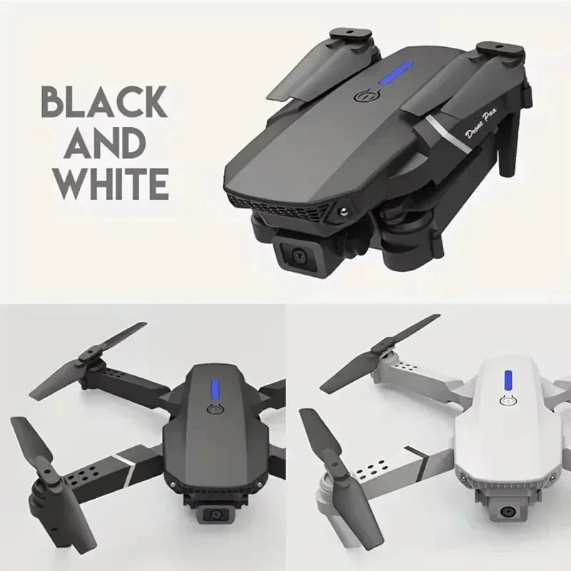 Drone professionnel E88 4K avec caméra grand angle HD 1080P, WiFi, FPV, recommandé de tenir un importateur RC pliable, hélicoptère quadrirotor, jouets pour enfants