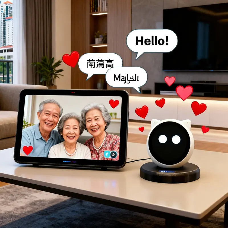 Robots pour maison intelligente |   Interaction vocale, écrans tactiles, détection de mouvement, chats AI, Chatbots, robots d'apprentissage éducatif