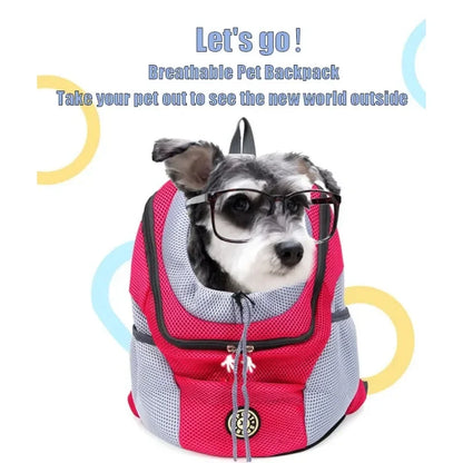 Pet Backpack for Small and Medium Dogs, Pet Carrier Backpack, Breathable Travel, Dog Carrier, Pet Transport Supplies