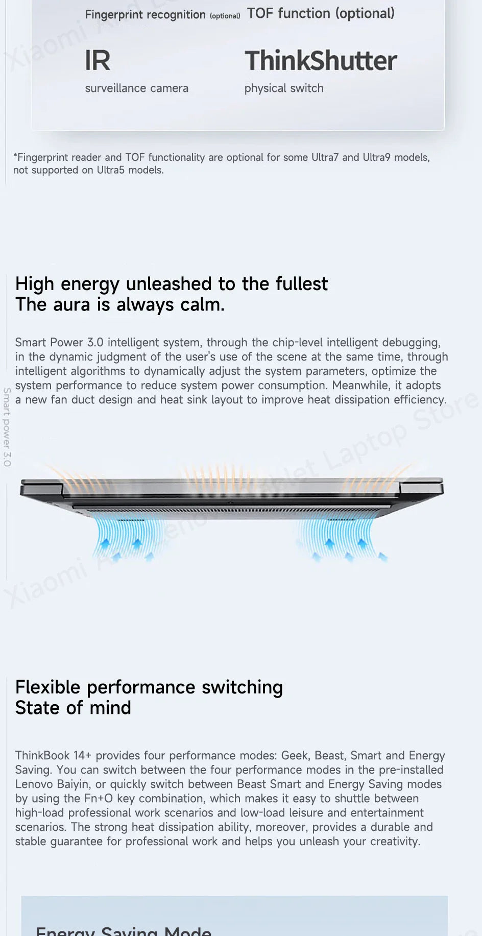 Lenovo Laptop Thinkbook 14+ 2024 AI 14.5" 3K 120Hz Screen UItra5-125H/UItra9-185H NVDIA RTX4060 Dolby Atoms Gaming Notebook PC