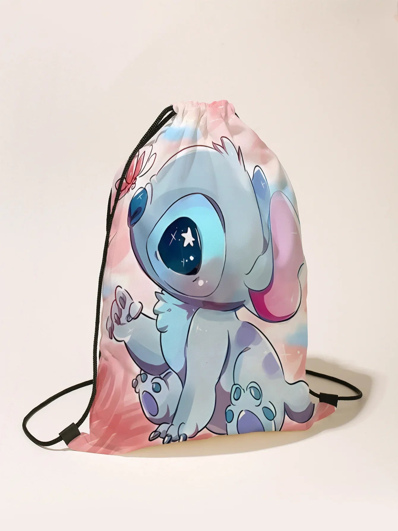 Stitch Drawstring Bags Children Backpack Anime Travel Storage Bag Kids Boys Girls Casual Swim Portable Backpack Christmare Gifts