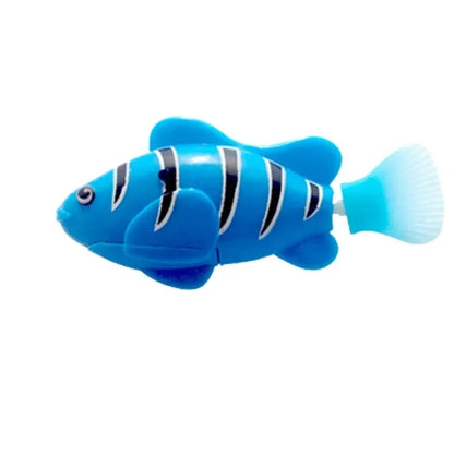 Jouet pour chat LED inductif interactif natation Robot poisson jouets brillant électrique poissons stimuler chaton chasse Instinct produits pour animaux de compagnie