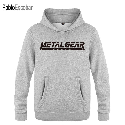 2024 ne top business fashion Versatile Trendy MGS Metal Gear Solid Letter Hoodies Men Men's Pullover Fleece Hooded Sweatshirts