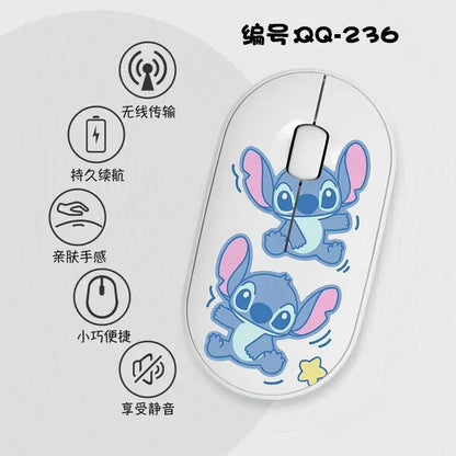 Lilo & Stitch Exquisite and Compact Bluetooth 5.0 Wireless Mouse Office Laptop Tablet Portable Silent True Wireless Mouse