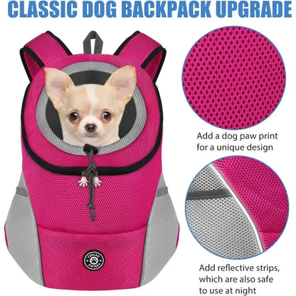 Pet Backpack for Small and Medium Dogs, Pet Carrier Backpack, Breathable Travel, Dog Carrier, Pet Transport Supplies