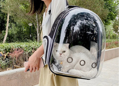 Sac de Transport pour animaux de compagnie, sacs à dos spatiaux pour animaux de compagnie, respirant, Portable, Transparent, pour chiot et chien, sacs à capsules spatiales