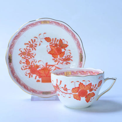 Tasse classique et panier de fleurs S/05 er, tasse à café, tasse à thé de l'après-midi, dessert, maison, tasse à boire, cadeau de la journée de Léon