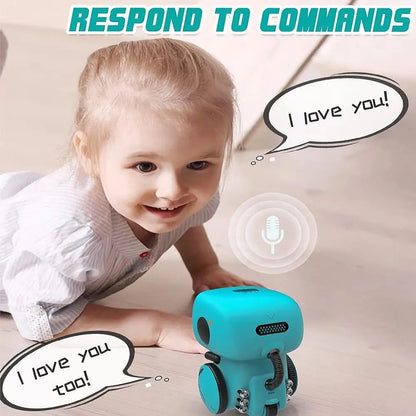 Robot jouet Robots intelligents Version russe, anglaise et espagnole jouets à commande vocale et tactile Robot RC éducatif interactif
