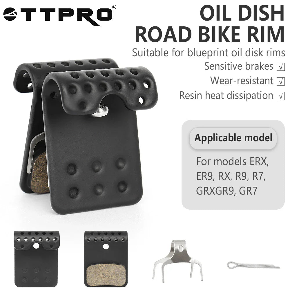 TTPRO plaquette de frein en métal plaquette de frein de vélo frein hydraulique route VTT plaquette de frein à disque pour LTWOO BR-M8110 M7110 R9170 R-9270