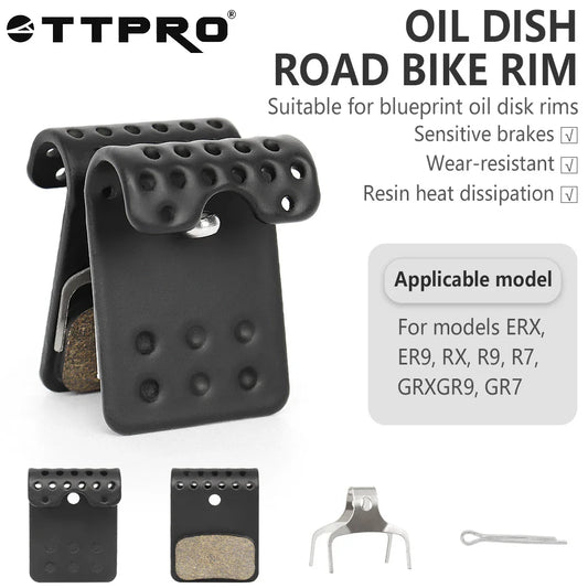 TTPRO plaquette de frein en métal plaquette de frein de vélo frein hydraulique route VTT plaquette de frein à disque pour LTWOO BR-M8110 M7110 R9170 R-9270