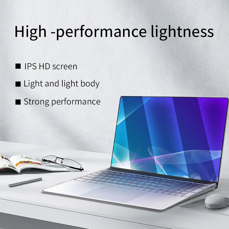 AKPAD Intel Celeron 11ÈME N5095 Ordinateur portable 15,6 pouces 16 Go RAM 1 To SSD Double bande Wi-Fi Bureau Classe en ligne Windows 10/11