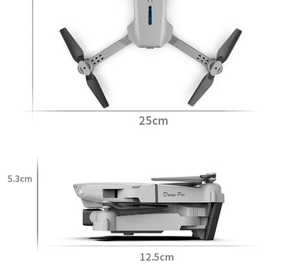 Drone FPV WiFi E88 Pro 2025 – Caméra simple/double 4K/1080P, HD grand angle, maintien d'altitude, jouet d'hélicoptère RC quadrirotor pliable