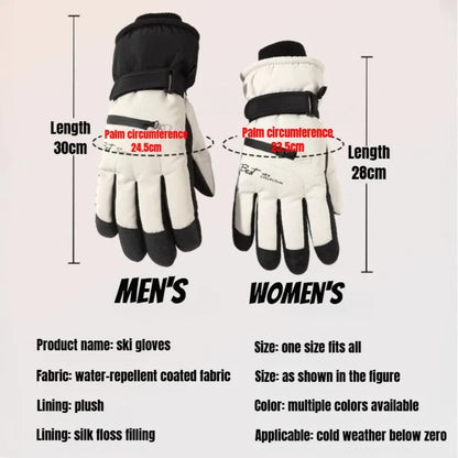 Gants de cyclisme d'hiver, antidérapants, au toucher, pour Ski, accessoires de Snowboard, poche étanche, chauds pour hommes et femmes