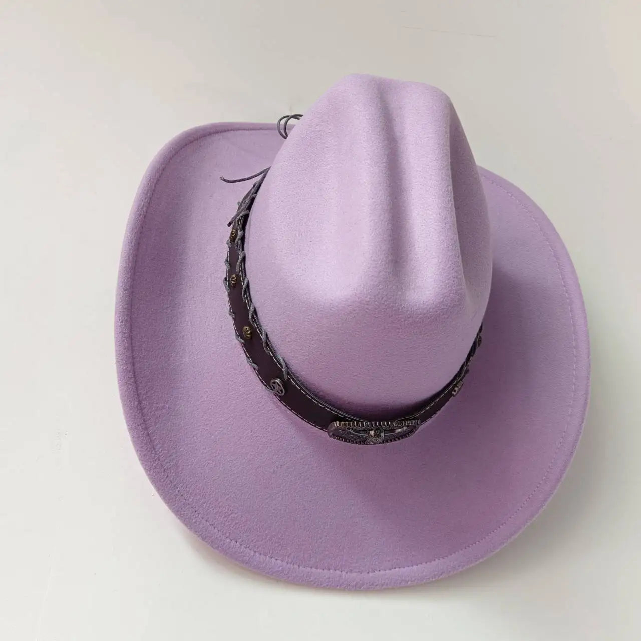 Chapeau de cowboy occidental à large bord pour homme, casquettes d'église Everche, Fascinateur vintage, chapeau de cowgirl jazz, zones bre, nouveau, 9cm