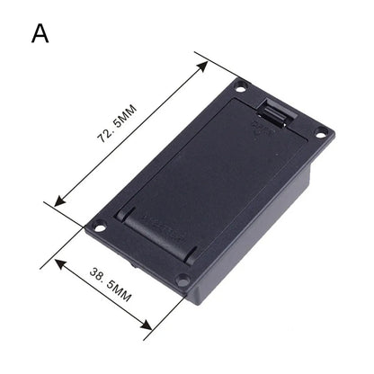 Boîtier de batterie de remplacement 9V pour micro de guitare acoustique et basse, support en plastique robuste, accessoire idéal pour les musiciens