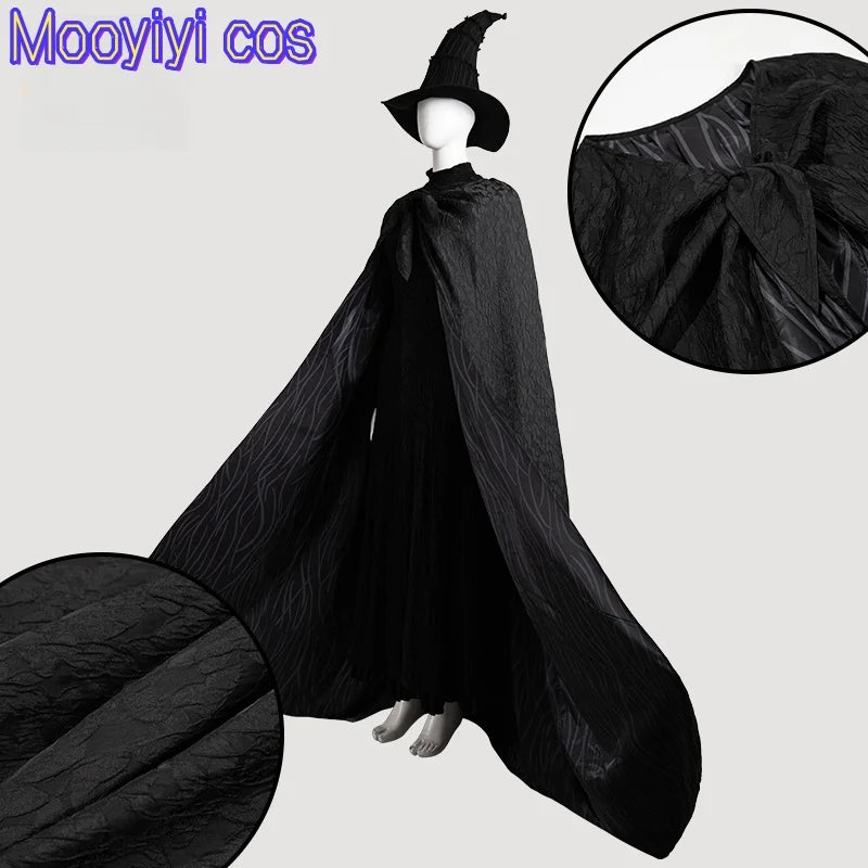 Elphaba Cosplay Costume, Halloween, Christmas, Role Playing, Comic, Customized, Mooyiyi, New 2025 big hat brim is gorgeous