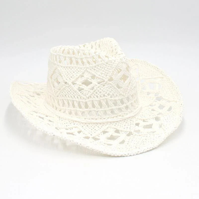 Cowboy Hat Woman Western Cowgirl Caps Women Cow Girl  Things Chapeau Femme Hats Accessories Vacation Compilation Straw Hat