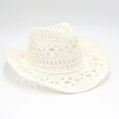 Cowboy Hat Woman Western Cowgirl Caps Women Cow Girl  Things Chapeau Femme Hats Accessories Vacation Compilation Straw Hat