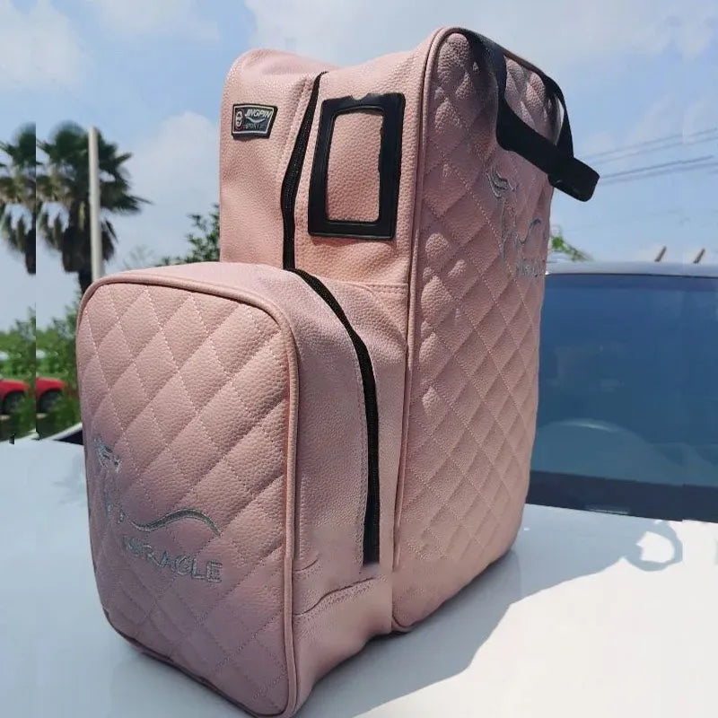 Nouveau sac d'équipement équestre professionnel Sac de transport pour bottes d'équitation Portable Durable Sac à dos en PU avec compartiment pour casque