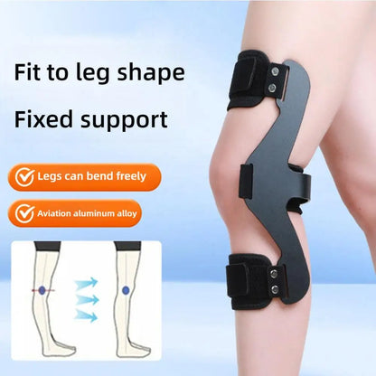 Knee Hyperextension Orthosis for Hemiplegia, Knee Joint Fixation Brace, Leg Recovery Stabilizers with Arch Support
