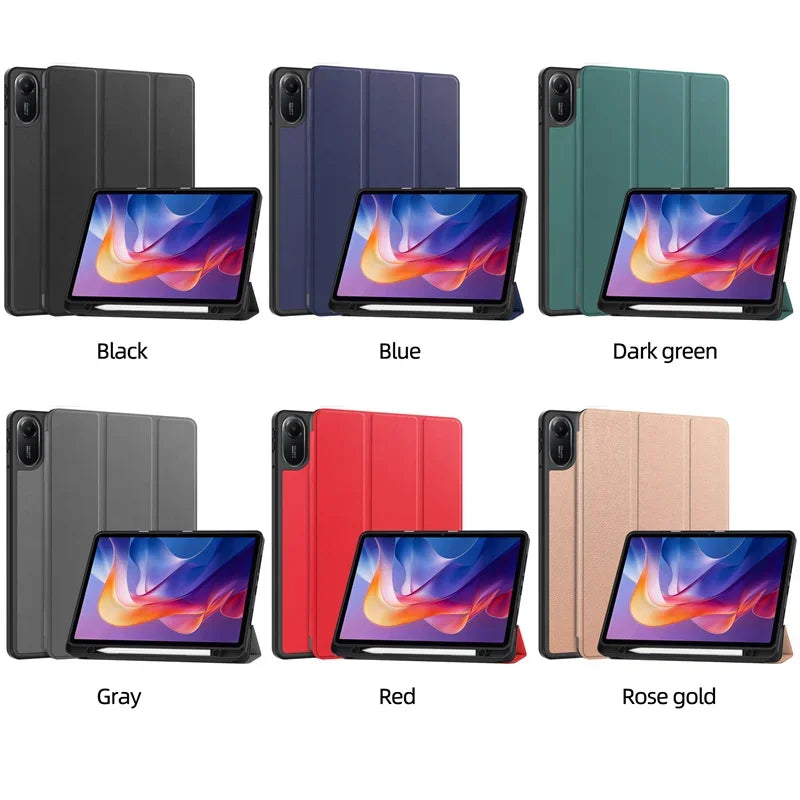 For Xiaomi Redmi Pad 2 11 inch 2025 Case with Pen Holder Magnetic Fold Stand Smart Cover For Funda Redmi Pad 2 Case Coque