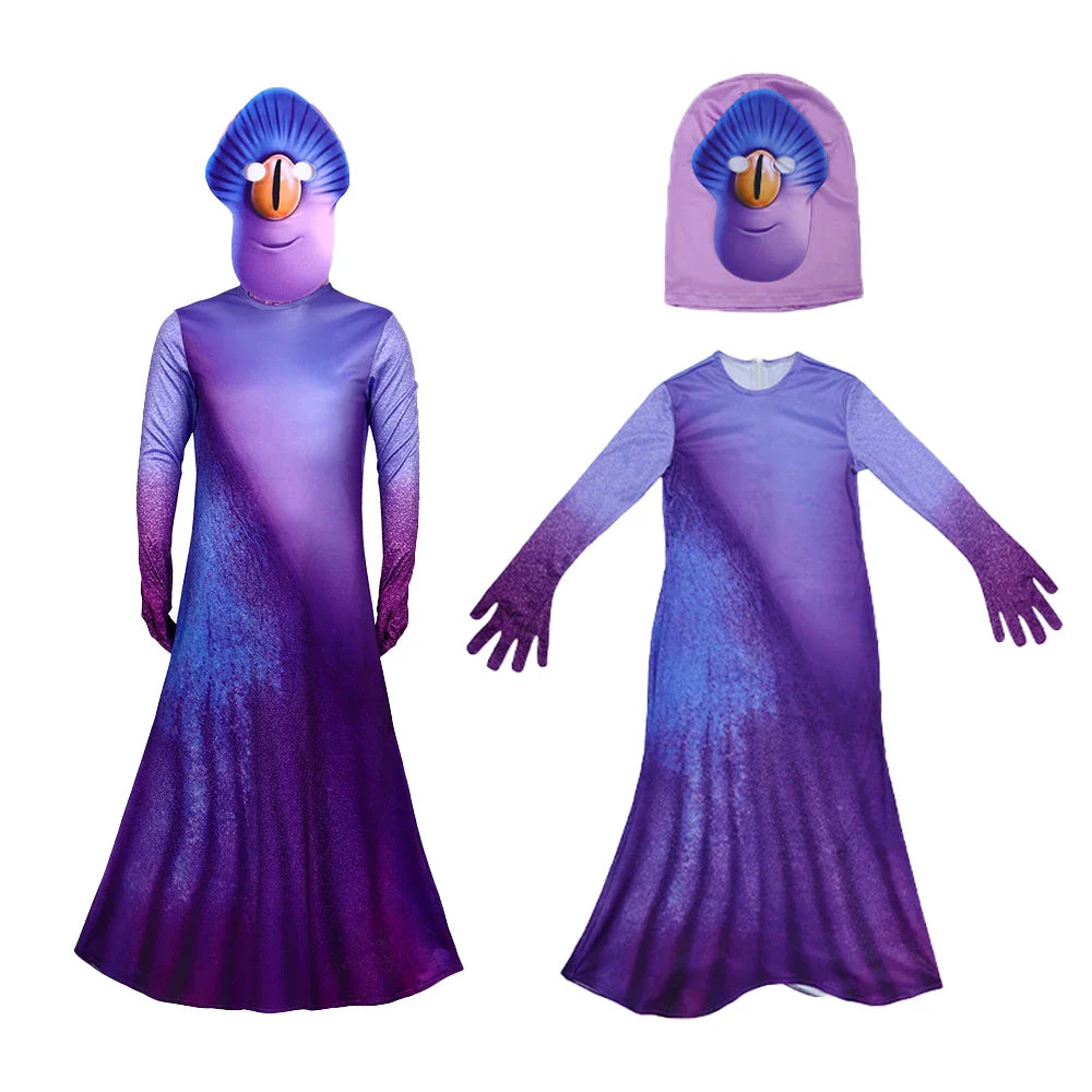 Film Elio Cosplay Costume d'Alien Dessin Animé Garçons Jeu de Rôle Haut Court Pantalon Cape Ceinture Robe Coiffe Tenue Déguisement Halloween