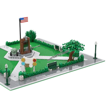 MOC Back to the Future modular Clock Tower Courthouse Mall model DIY creative ideas Children Toy birthday Gift christmas Blocks