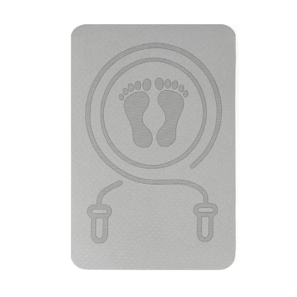 Floor Mats Anti-noise Jump Rope Mat Cushioning Non Slip Yoga Fitness Mats with Position Line Waterproof Skipping Mat Home