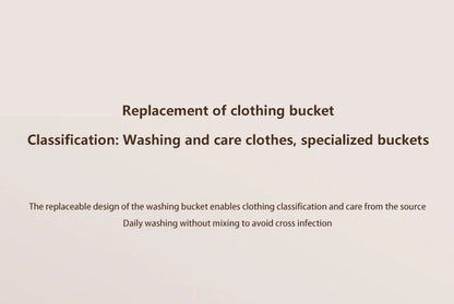Mini Washer Underwear&Socks Makeup Brush Cleaner Washer Rechargeable Wireless Portable for Travel/Home/Dormit