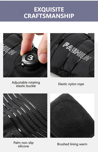 GTUBIKE nouveaux gants de ski chauds d'hiver unisexe coupe-vent résistant au froid gants pour écran tactile pour les Sports de plein air course randonnée cyclisme