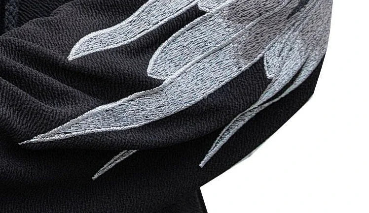Hoodie brodé pour hommes, streetwear de luxe blanc sans marque, automne, pas cher, Emo, style Hip Hop