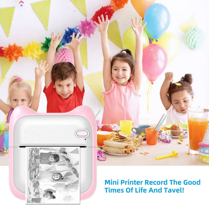 1PC Portable Thermal Printer Efficiently and Quickly Mini Printer Inkless Pocket Photo Printer for Study Notes Pictures DIY