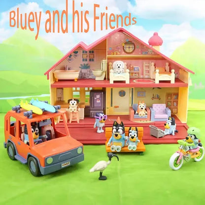 Muse Moose Bluey Famille Jouet Bluey Et Amis Bingo Bandit Poupée Ornements De Poupée Cadeau D'anniversaire Pour Enfants Jouet Maison De Jeu Ornements