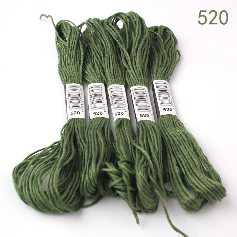 433---581--10 pcs cross-stitch  Embroidery Thread Floss Sewing Skeins Craft DIY Bracelet braided