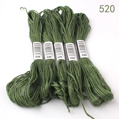 433---581--10 pcs cross-Stitchou  Embroidery Thread Floss Sewing Skeins Craft DIY Bracelet braided