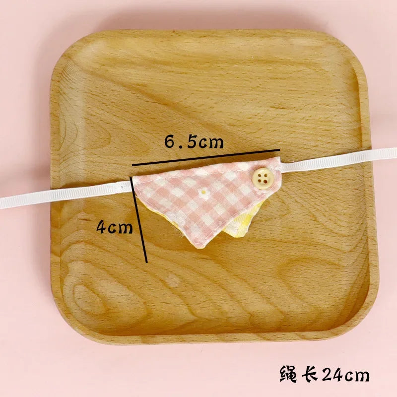 For 10 cm Labubu 4.0 Doll Clothes Cowboy Hat Scarf Cute Soft Doll Clothes Bow Scarf Decoration Christmas Gifts
