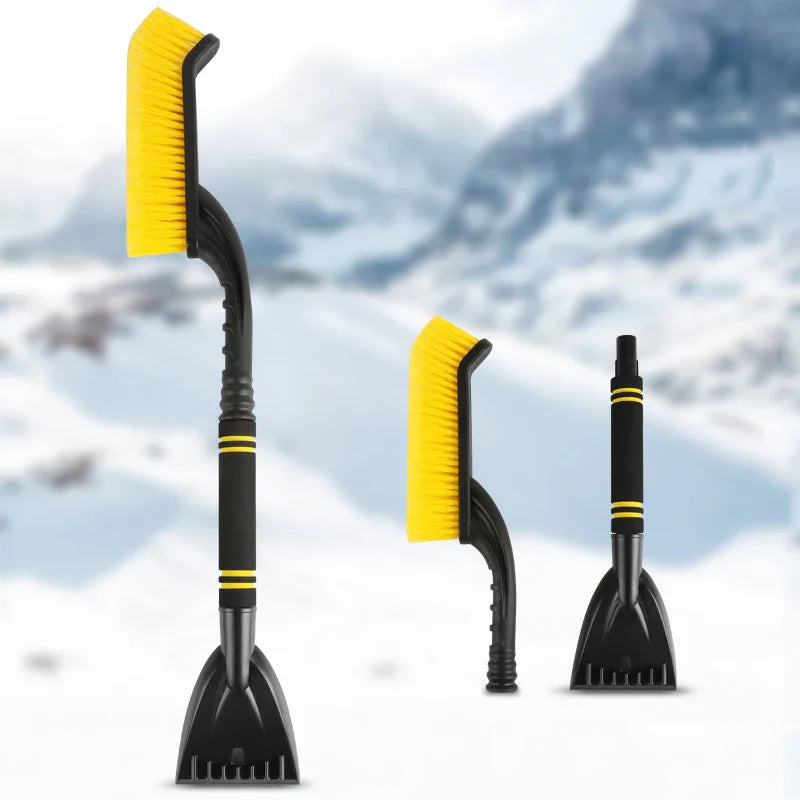 Grattoir à neige pour voiture, pelle de balayage pour l'hiver avec poignée, brosse de nettoyage automobile, dissolvant de grattoir à glace, accessoires de pare-brise automobile