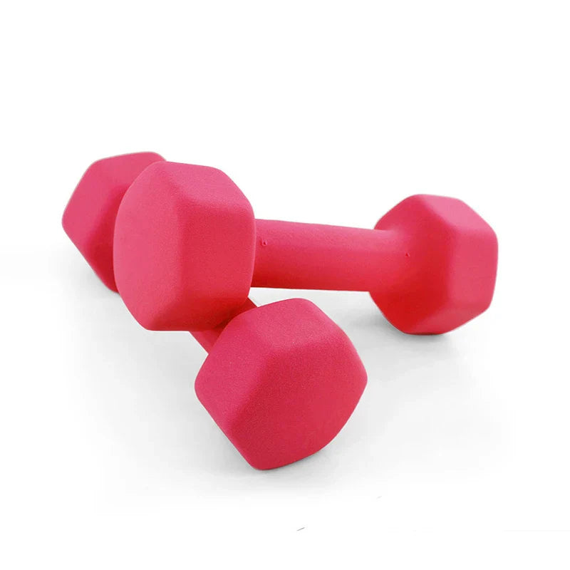 Haltère professionnel pour femmes, 1kg, os, équipement de sport, fitness à domicile, perte de poids, trempette en plastique multicolore