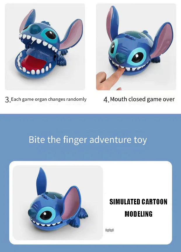Stitch Biting Finger Toy Interactive Desktop Game Cute Alien Prank Gadget for Kids Family Parent Child Bonding Fun Party Favor