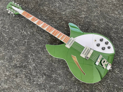 electric guitar，metallic green color,360 12strings，2-Piece Pickup，Rosewood Fingerboard，high quality guitar，free shipping