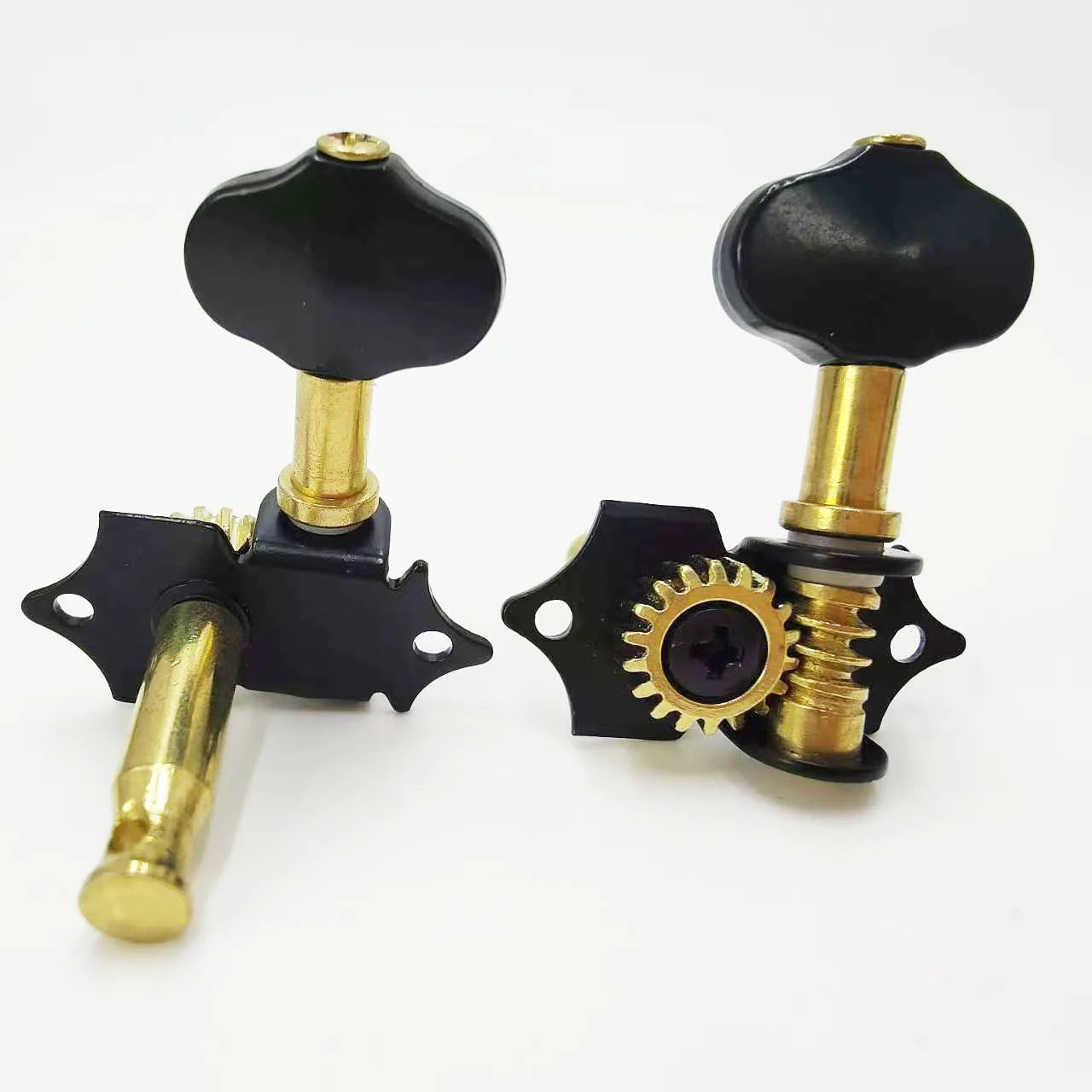 Chevilles de réglage pour ukulélé 2R2L, trou à queue courte, chevilles de réglage ouvertes pour ukulélé, enrouleur Quasi, petits accessoires pour ukulélé à 4 cordes
