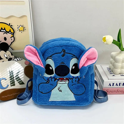 New Stitch backpack in Japan blue needle funny cartoon large capacity student backpack kindergarten bag gift for children