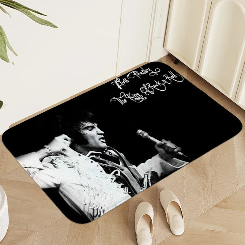 Carpet for Bedroom Elvis Washable Non-slip Kitchen Living Room Bathroom Rug Doormat Entrance Door Entryway Hallway Foot Mat